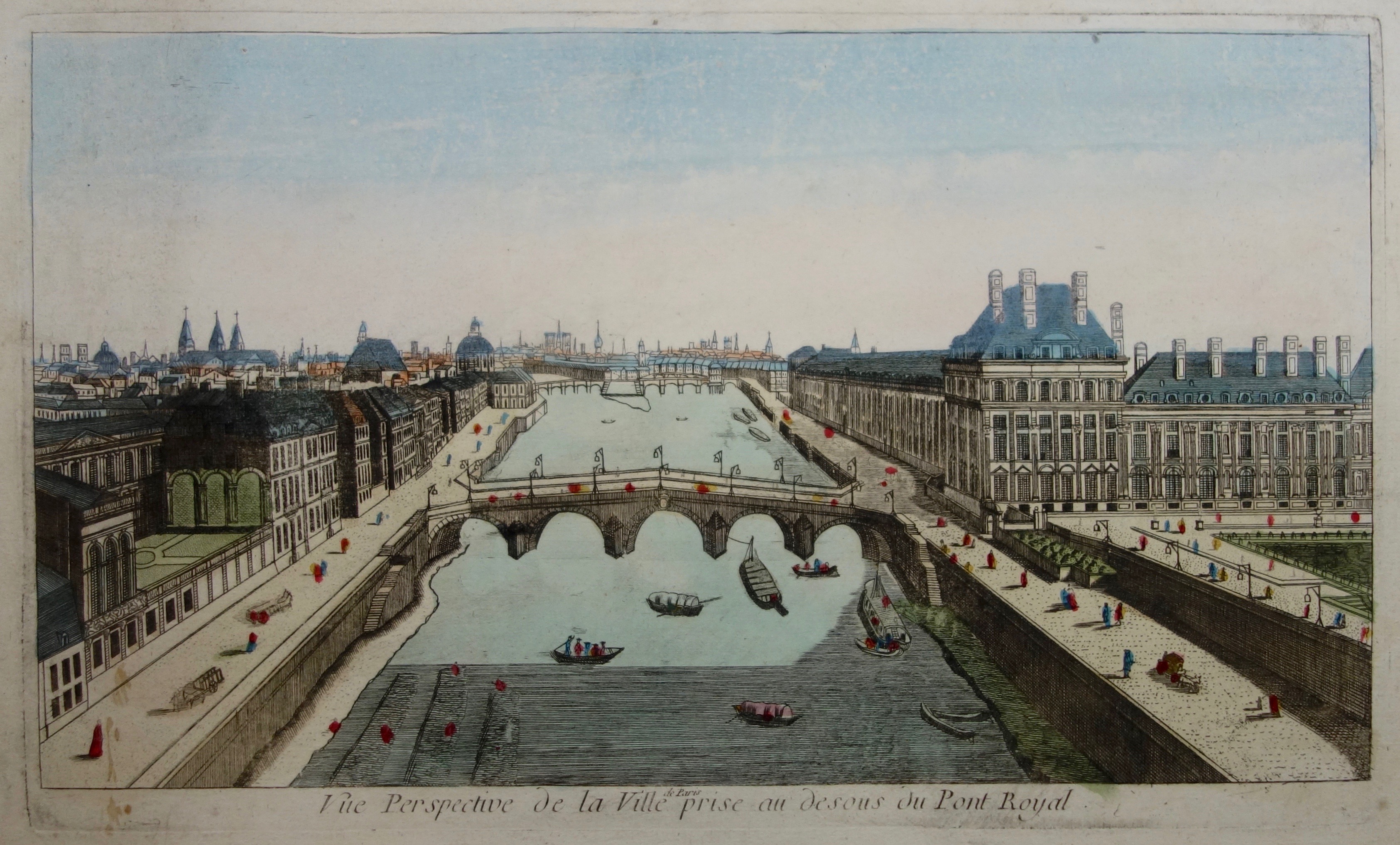 VUE D\'OPTIQUE XVIIIe SIECLE