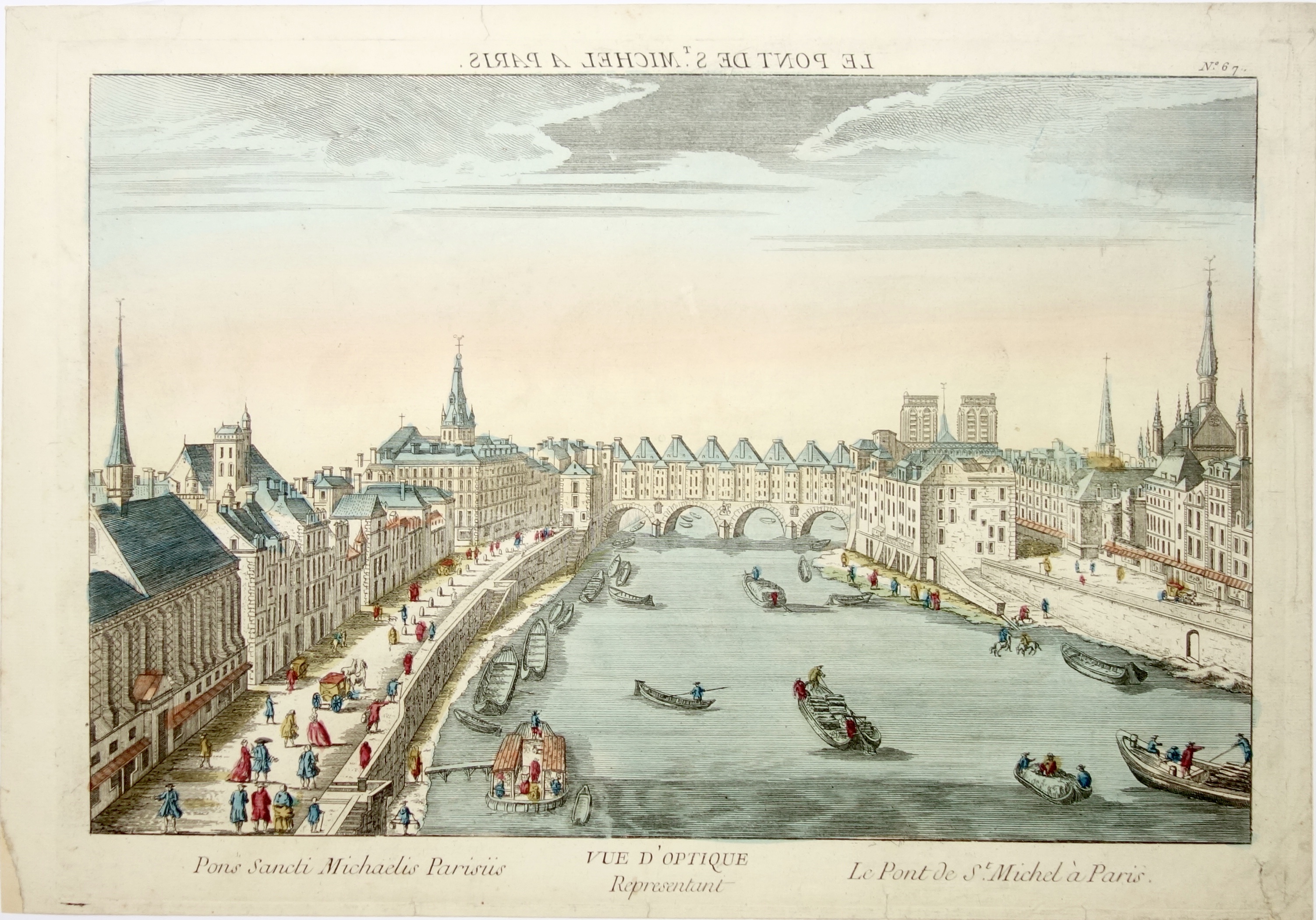 VUE D\'OPTIQUE XVIIIe SIECLE