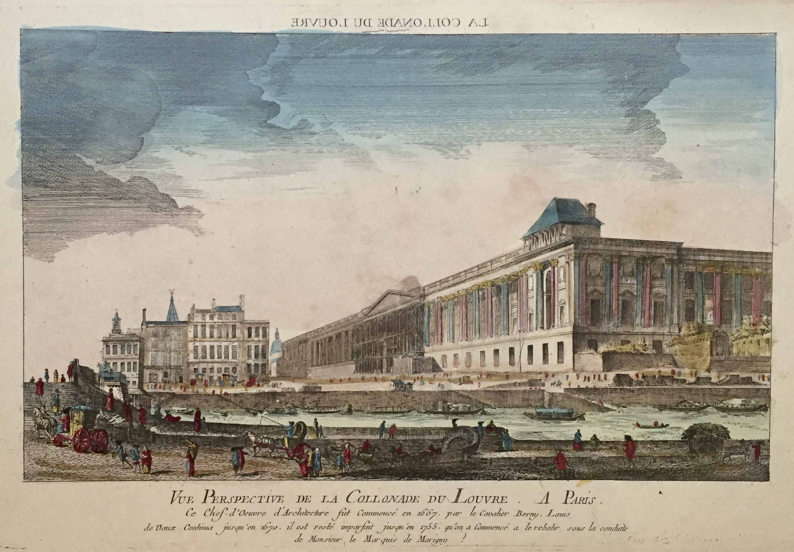 VUE D\'OPTIQUE DU XVIIIE SIECLE