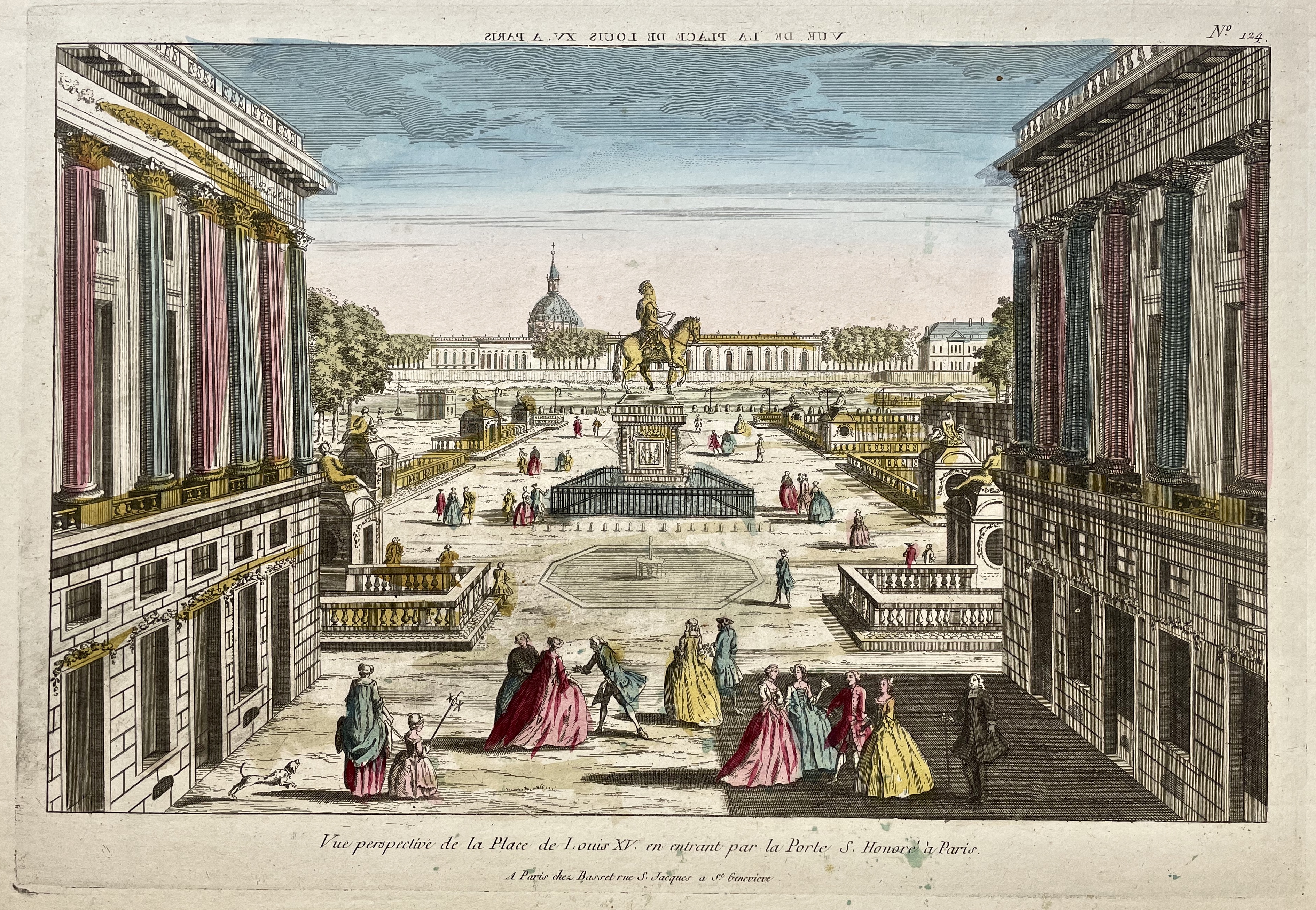 VUE D\'OPTIQUE XVIIIe SIECLE