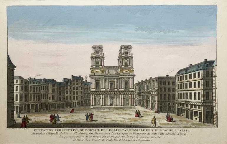 VUE D\'OPTIQUE DU XVIIIE SIECLE