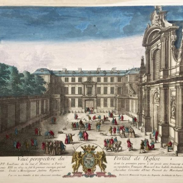 VUE D'OPTIQUE DU XVIIIE SIECLE