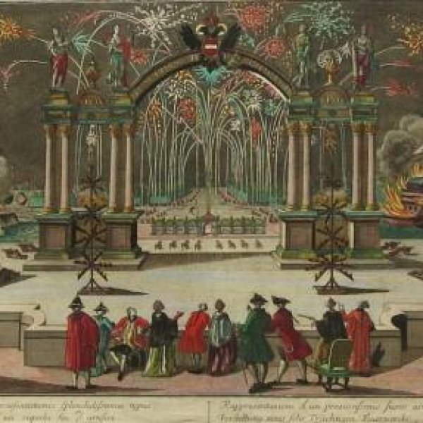 VUE D'OPTIQUE XVIIIe SIECLE